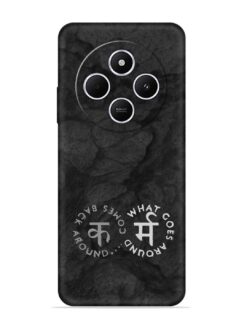 Karma Hindi Word Embossed Soft Silicone Case for Xiaomi Redmi A4 (5G)