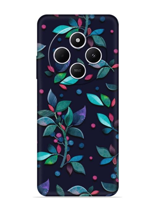 Decorative Watercolor Flower Embossed Soft Silicone Case for Xiaomi Redmi A4 (5G) Zapvi