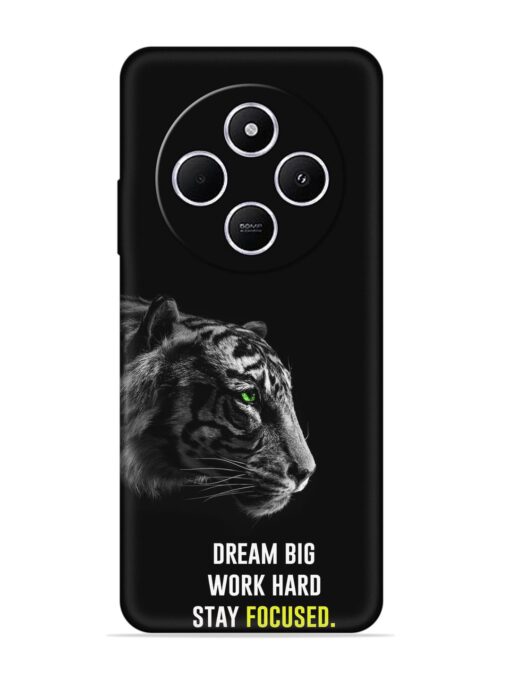 Dream Big Work Hard Embossed Soft Silicone Case for Xiaomi Redmi A4 (5G) Zapvi