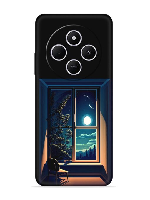 Night View At Window Embossed Soft Silicone Case for Xiaomi Redmi A4 (5G) Zapvi