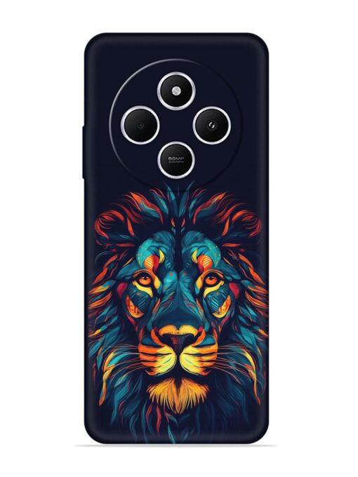 Colorful Lion Embossed Soft Silicone Case for Xiaomi Redmi A4 (5G) Zapvi