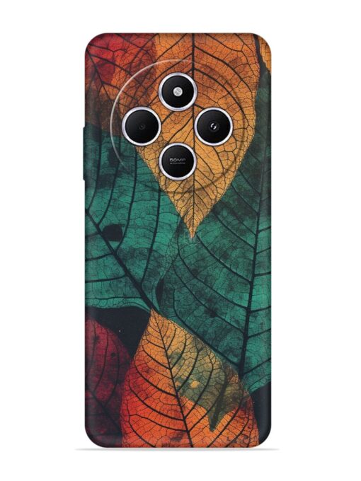 Leaves Artwork Embossed Soft Silicone Case for Xiaomi Redmi A4 (5G) Zapvi