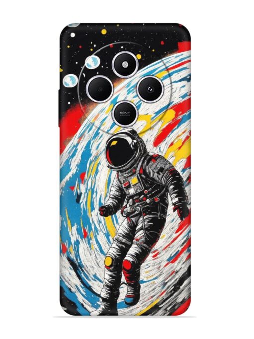 Astronaut Art Embossed Soft Silicone Case for Xiaomi Redmi A4 (5G) Zapvi