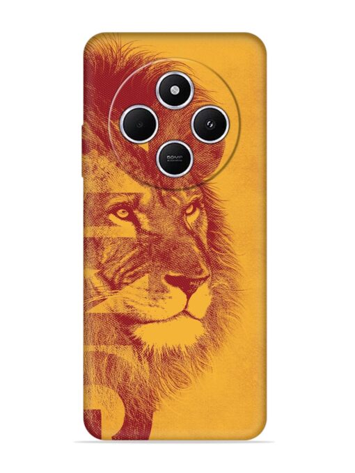 Gold Lion Crown Art Embossed Soft Silicone Case for Xiaomi Redmi A4 (5G) Zapvi