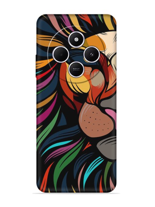 Trippy Lion Art Embossed Soft Silicone Case for Xiaomi Redmi A4 (5G) Zapvi