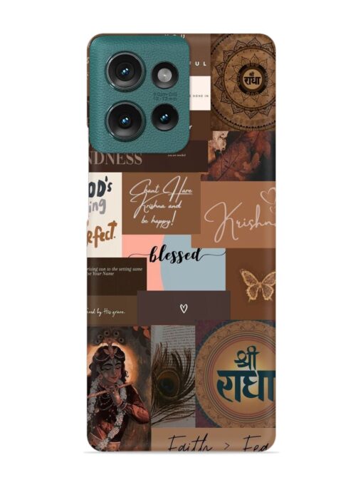 Krishna-Inspired Aesthetic Snap Case for Motorola Moto Edge 50 (5G)