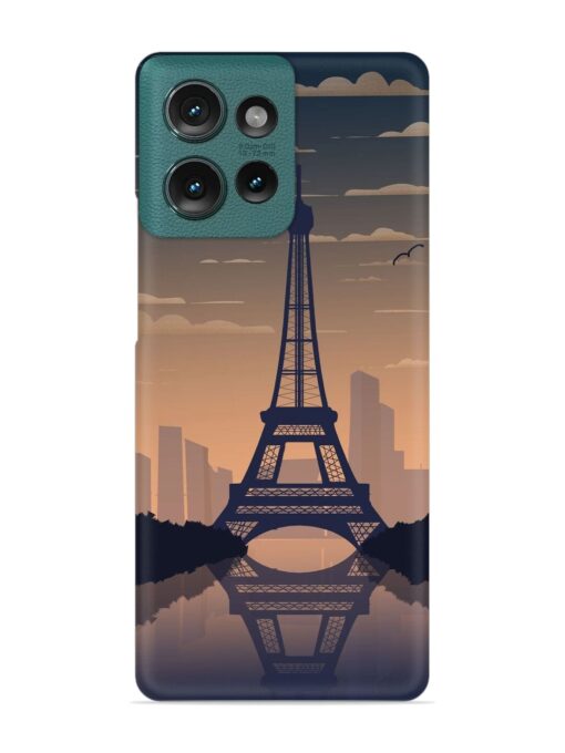 France Paris Eiffel Tower Gradient Snap Case for Motorola Moto Edge 50 (5G)