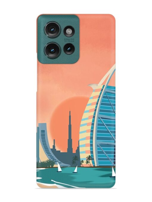 Dubai Architectural Scenery Snap Case for Motorola Moto Edge 50 (5G)