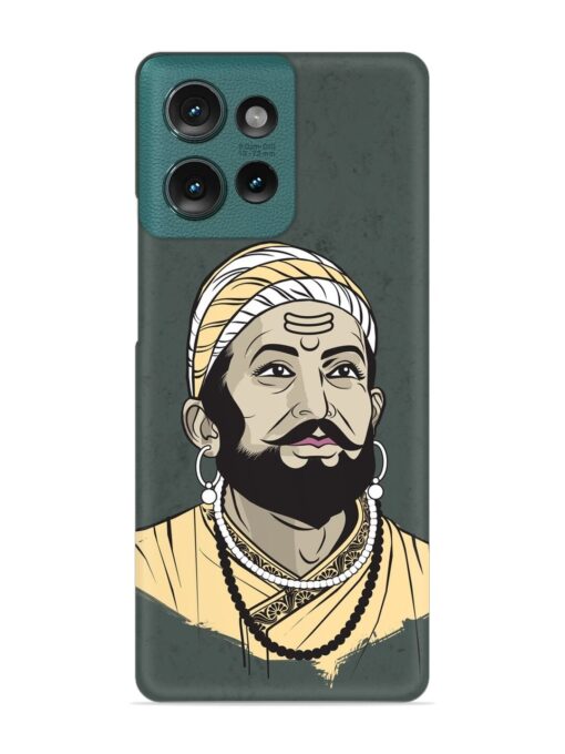 Shivaji Maharaj Vector Art Snap Case for Motorola Moto Edge 50 (5G)