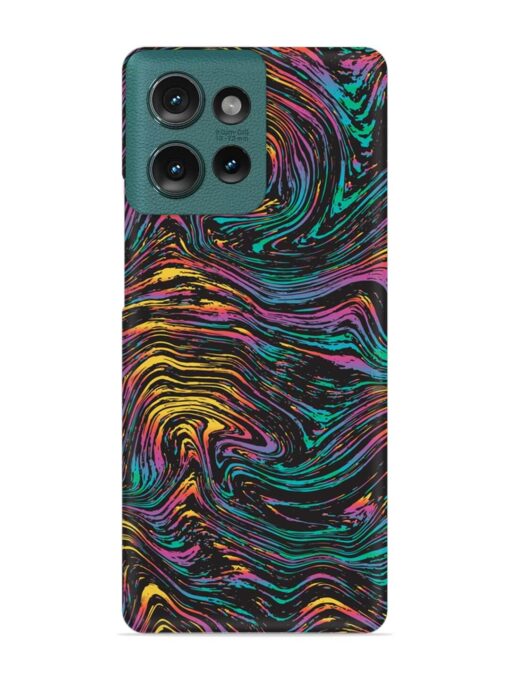 Abstract Liquid Colors Snap Case for Motorola Moto Edge 50 (5G)