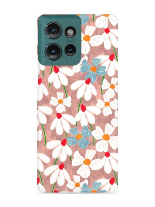 Abstract Petal Flowers Snap Case for Motorola Moto Edge 50 (5G)