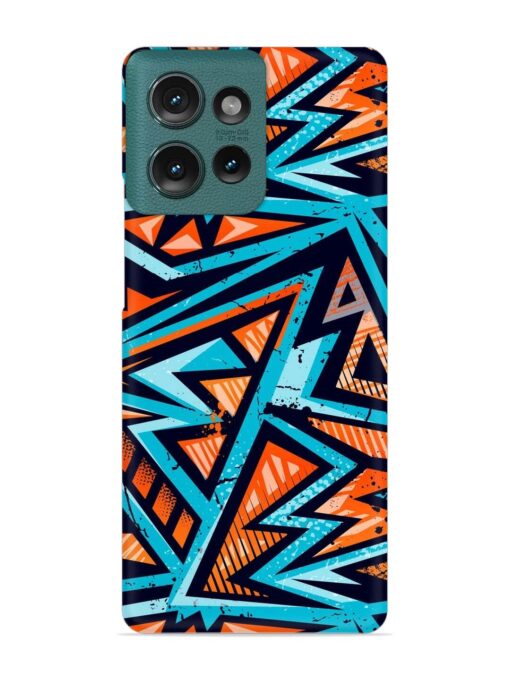 Abstract Seamless Grunge Snap Case for Motorola Moto Edge 50 (5G)