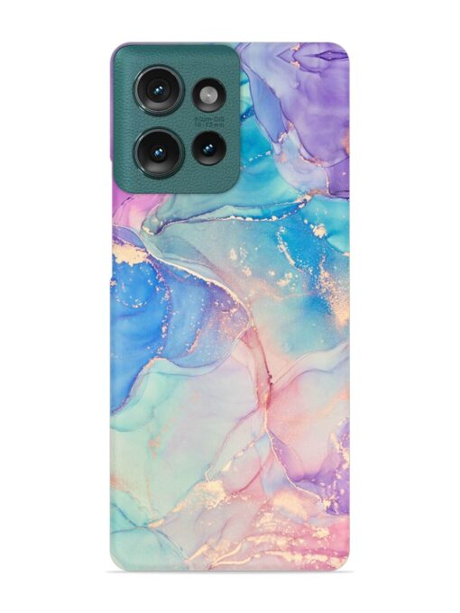 Alcohol Ink Colors Snap Case for Motorola Moto Edge 50 (5G)