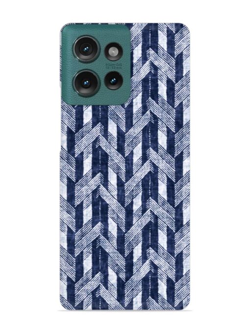 Abstract Herringbone Motif Snap Case for Motorola Moto Edge 50 (5G) Zapvi