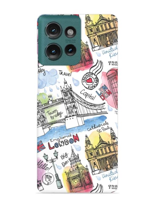 Vector London Landmark Snap Case for Motorola Moto Edge 50 (5G)