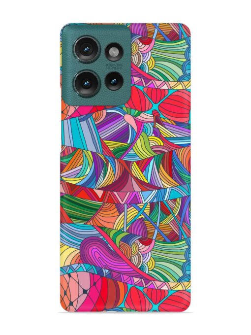 Seamless Patterns Hand Drawn Snap Case for Motorola Moto Edge 50 (5G)