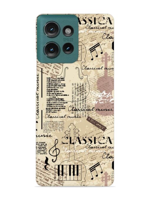 Classical Music Lpattern Snap Case for Motorola Moto Edge 50 (5G)