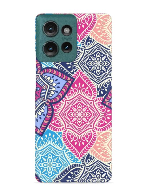 Ethnic Floral Seamless Snap Case for Motorola Moto Edge 50 (5G)