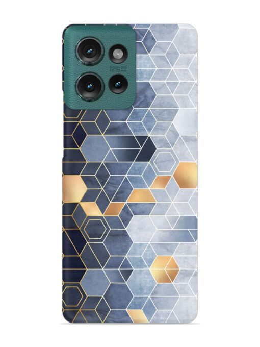 Geometric Abstraction Hexagons Snap Case for Motorola Moto Edge 50 (5G)