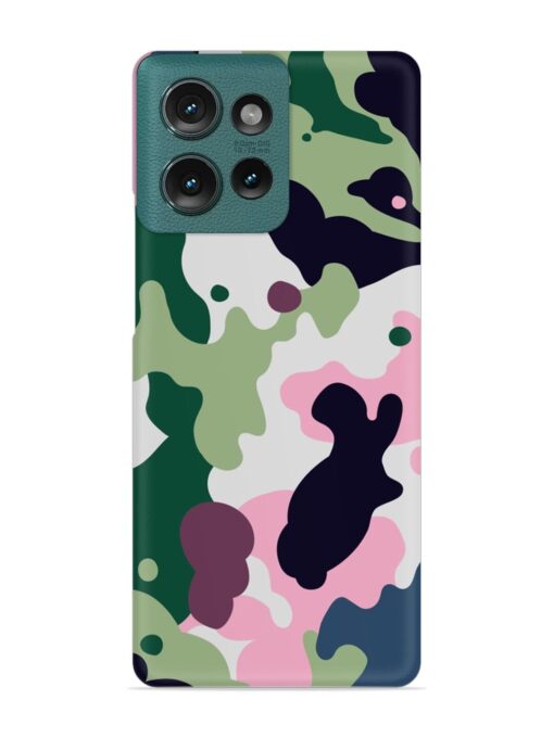 Seamless Funky Camouflage Snap Case for Motorola Moto Edge 50 (5G)