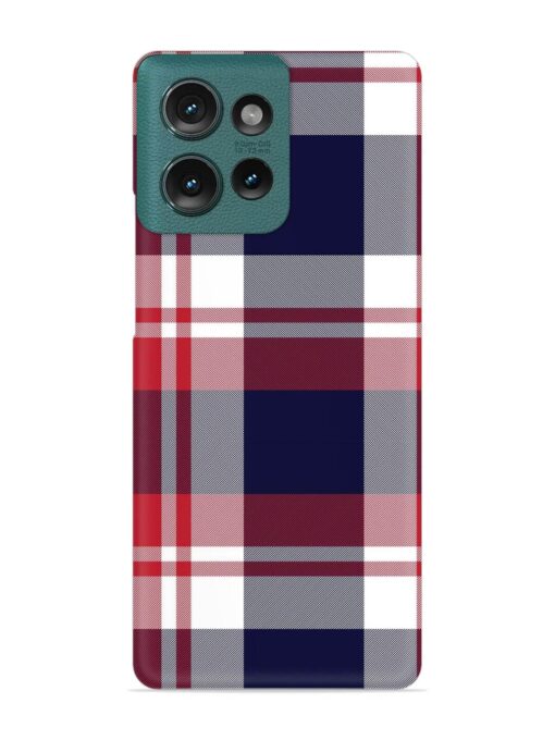 Classic Plaid Tartan Snap Case for Motorola Moto Edge 50 (5G)