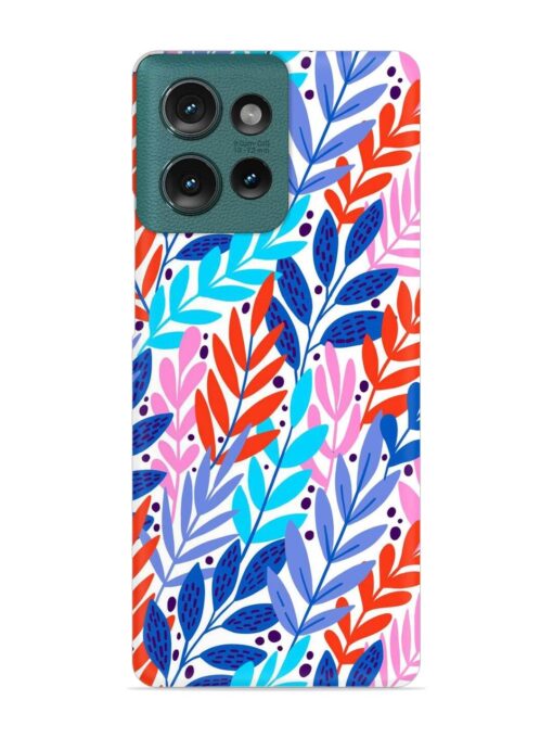 Bright Floral Tropical Snap Case for Motorola Moto Edge 50 (5G)