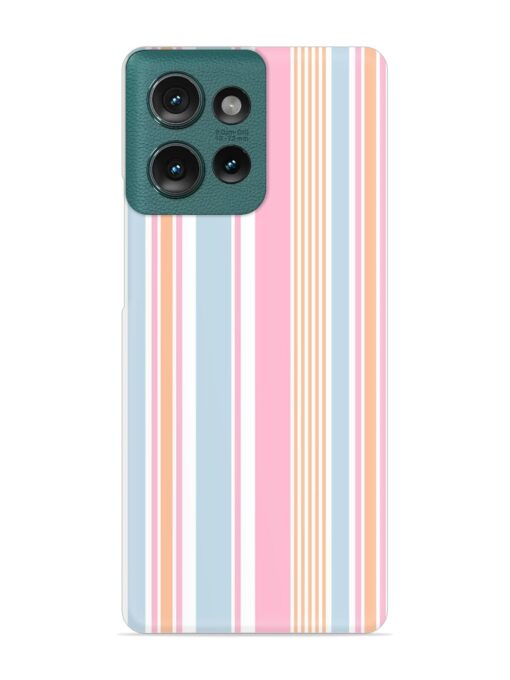 Stripe Seamless Pattern Snap Case for Motorola Moto Edge 50 (5G)