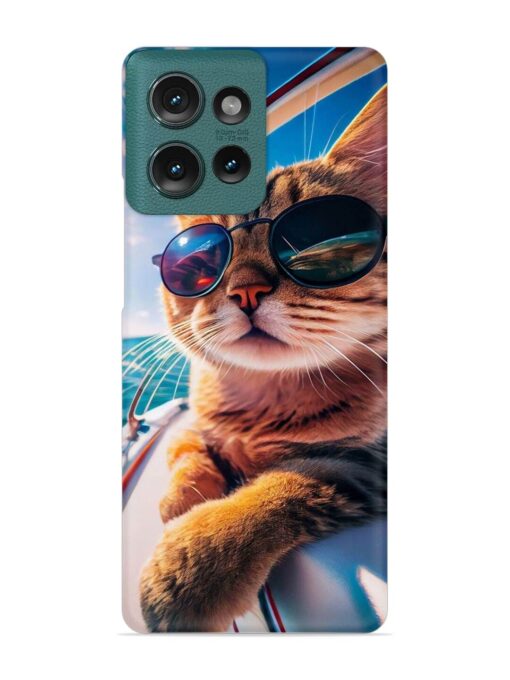 Cat In Style Snap Case for Motorola Moto Edge 50 (5G)