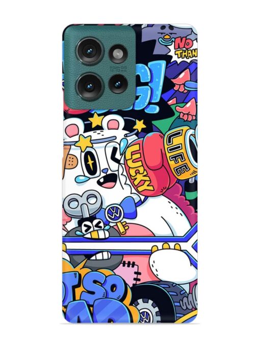 Universal Doodle Snap Case for Motorola Moto Edge 50 (5G)