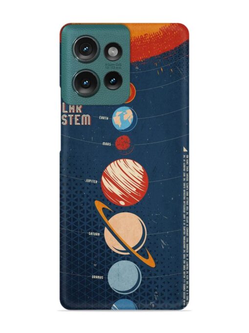 Solar System Vector Snap Case for Motorola Moto Edge 50 (5G)