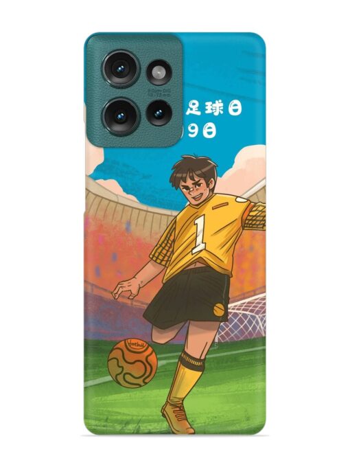 Soccer Kick Snap Case for Motorola Moto Edge 50 (5G)