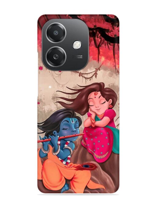 Radhe Krishna Water Art Snap Case for Oppo A3X (5G)