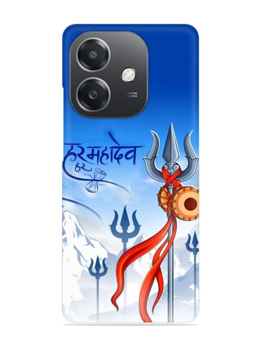 Har Har Mahadev Trishul Snap Case for Oppo A3X (5G)