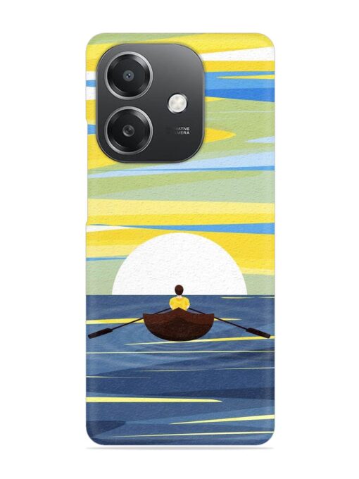 Rowing Person Ferry Paddle Snap Case for Oppo A3X (5G)