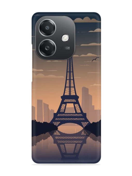 France Paris Eiffel Tower Gradient Snap Case for Oppo A3X (5G)