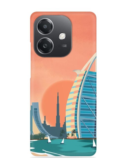 Dubai Architectural Scenery Snap Case for Oppo A3X (5G)