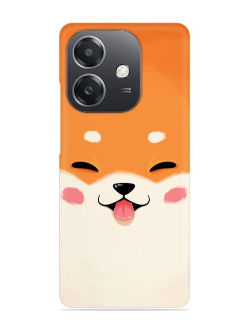 Cute Dog Face Vector Snap Case for Oppo A3X (5G)