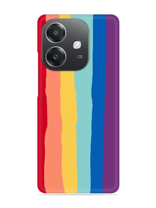 Rainbow Genuine Liquid Snap Case for Oppo A3X (5G)