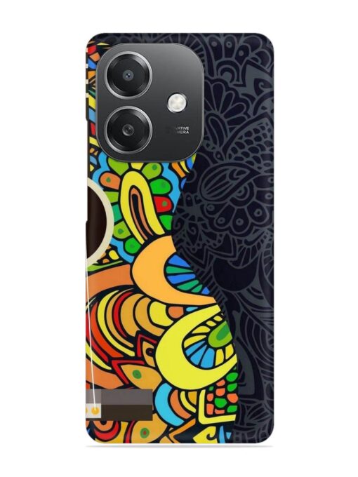 Guitar Vector Art Snap Case for Oppo A3X (5G)