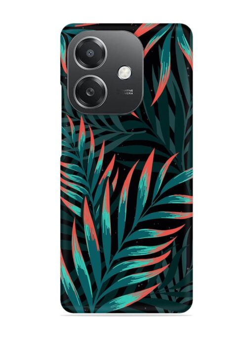 Green Leaf Art Snap Case for Oppo A3X (5G)