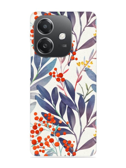 Seamless Floral Pattern Snap Case for Oppo A3X (5G)