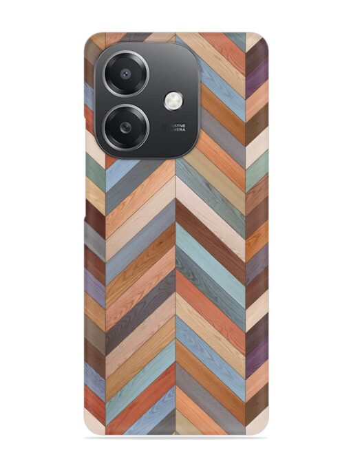 Seamless Wood Parquet Snap Case for Oppo A3X (5G)