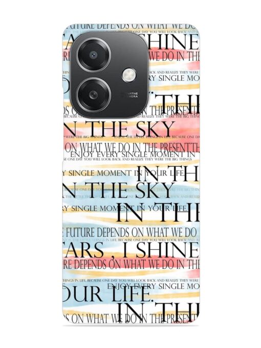 Seamless Slogans Pattern Snap Case for Oppo A3X (5G)