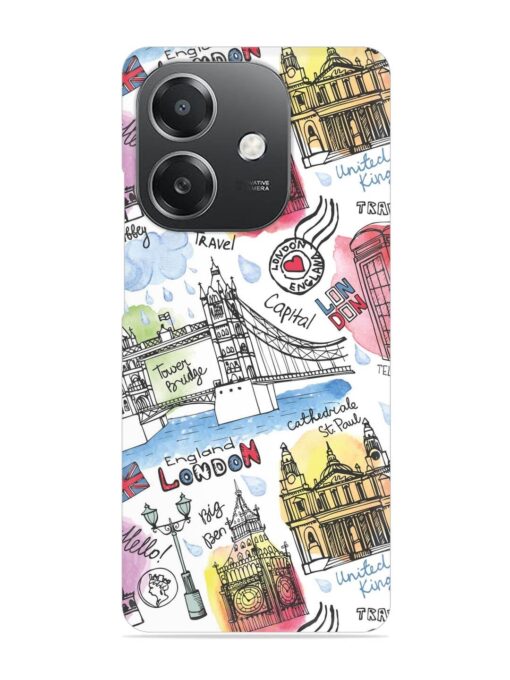 Vector London Landmark Snap Case for Oppo A3X (5G) Zapvi