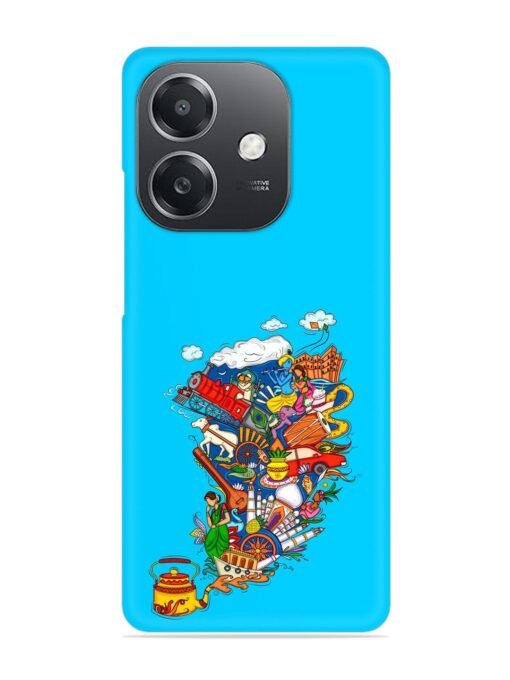 Vector Design Indian Snap Case for Oppo A3X (5G) Zapvi