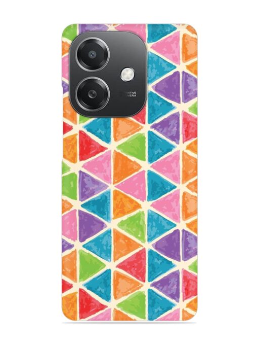 Seamless Colorful Isometric Snap Case for Oppo A3X (5G)