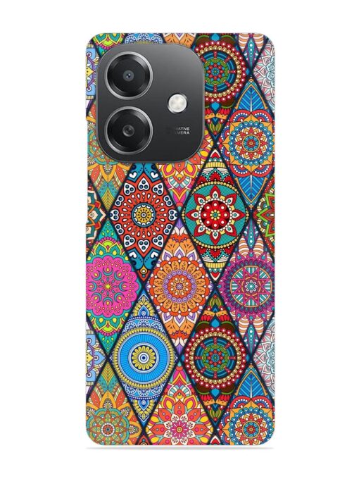 Seamless Tile Pattern Snap Case for Oppo A3X (5G)