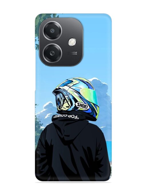 Rider With Helmet Snap Case for Oppo A3X (5G)