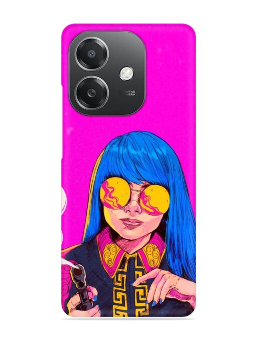 Aesthetic Anime Girl Snap Case for Oppo A3X (5G) Zapvi