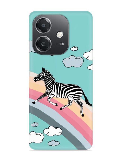 Running Zebra Snap Case for Oppo A3X (5G)